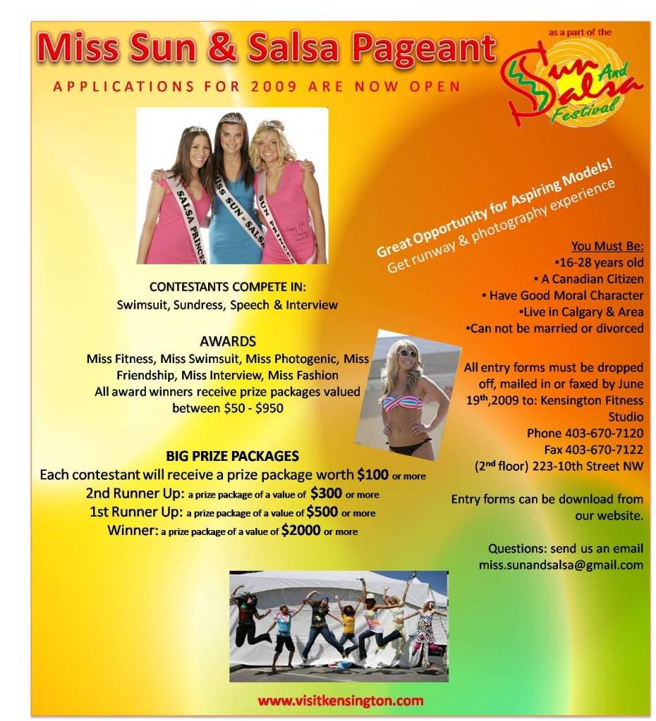 Miss Sun &amp; Salsa Ad 2009