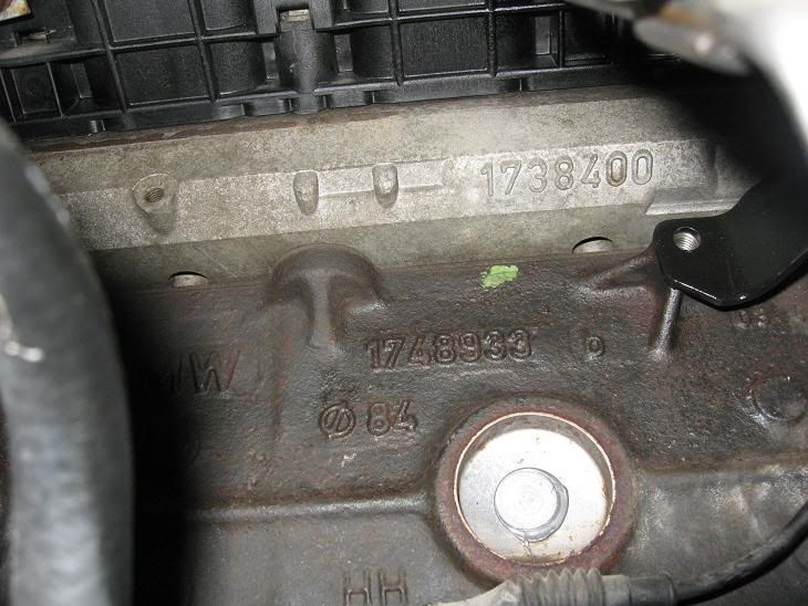 Where is the engine number on a bmw 325i #4