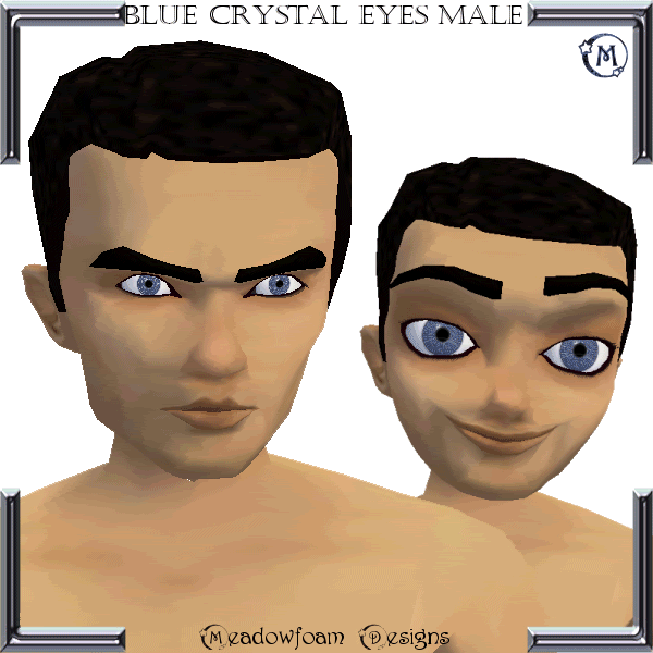 Meadowfoam Blue Crystal Eyes for Males