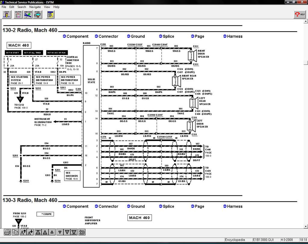 2001 Mustang GT, Wiring Schematic for Mach 460 system - Ford Mustang Forum