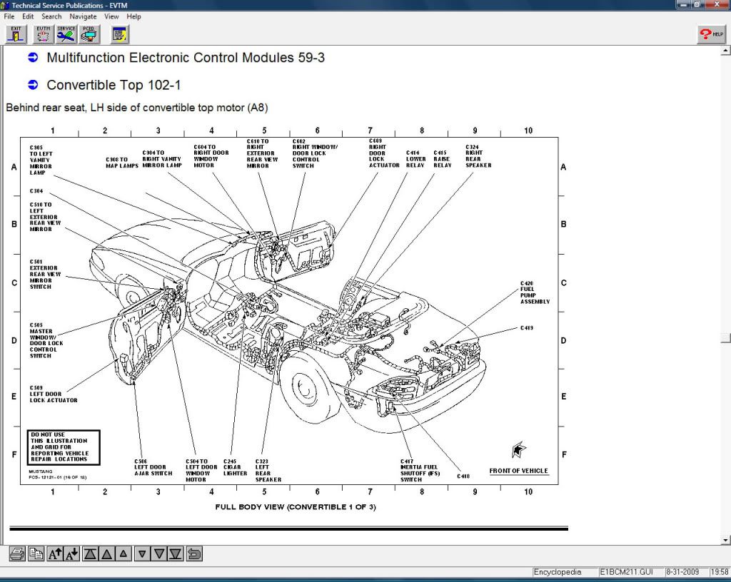 convertible top relay location Ford Mustang Forums