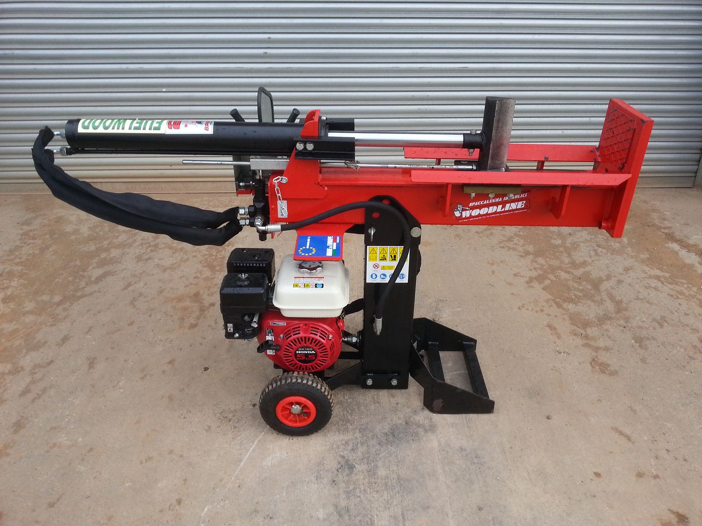 HIRE OF A WOODLINE PETROL LOG SPLITTER DAY RATE LOGS HYDRAULIC 10 TON