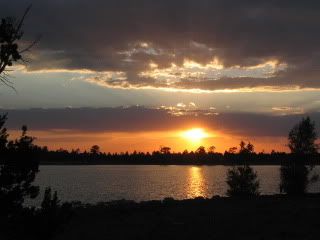 Sunset at Ashurst Lake, AZ