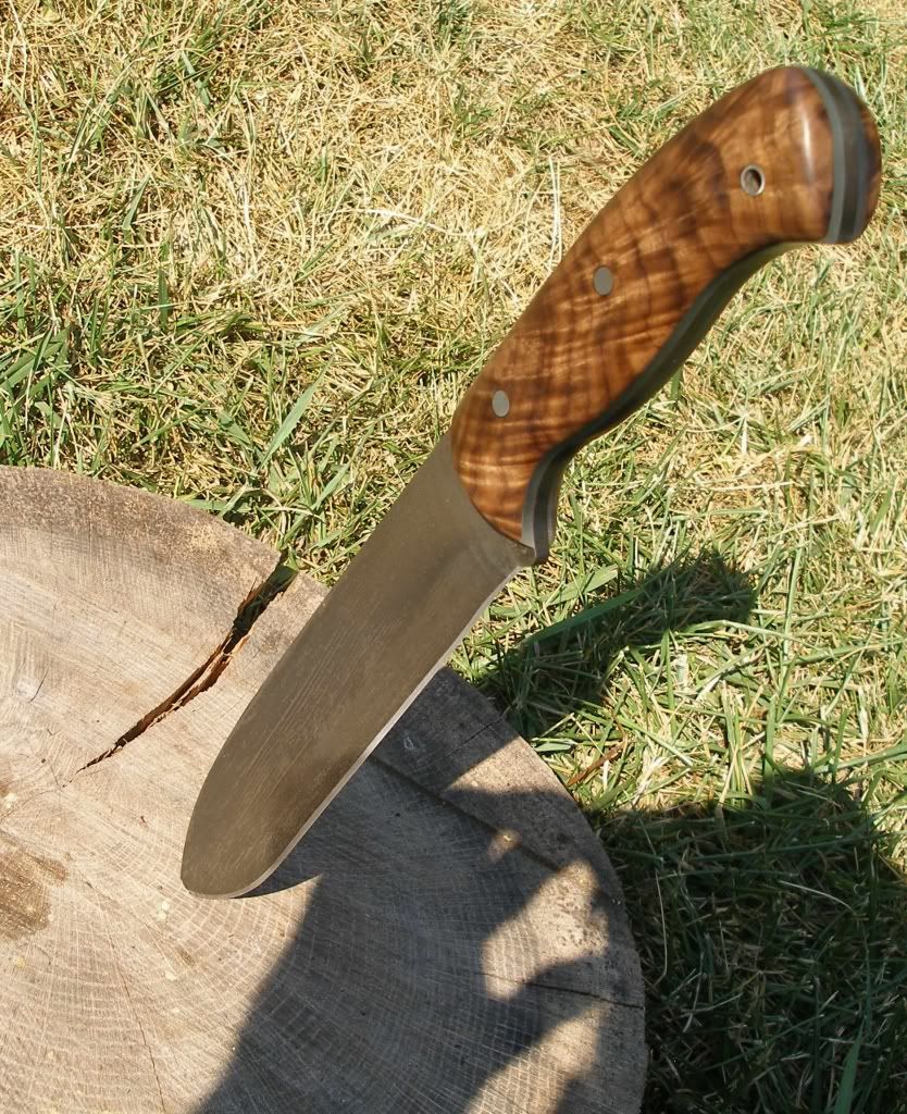Camp Knife with Killer Walnut handle