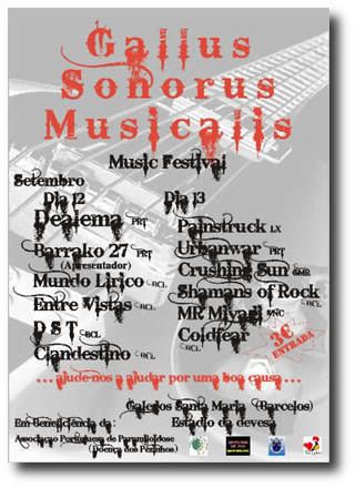 cartaz de Gallus Sonorus Musicallis