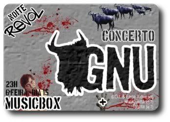 GNU+Revol, MusicBox, Lx, 15Jun, 22h30