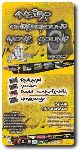 cartaz Aveiro Underground  Move Sound, 9Jun