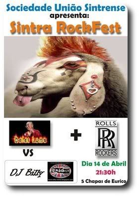 Dalai Lume, Rolls Rockers e DJ Billy, Soc. União Sintrense, 14Abr, 21h30