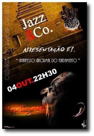cartaz: Jazz & co, Barcelos, 4Out, 22h30