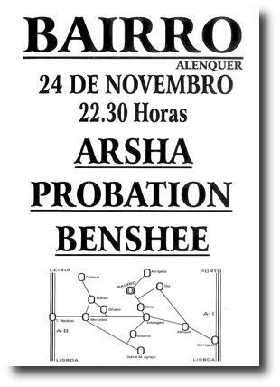 cartaz de Arsha, Benshee e Probation no Bairro