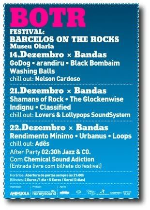cartaz do Festival: Barcelos On The Rocks