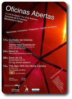 cartaz Oficians Abertas - Convento de S.Francisco