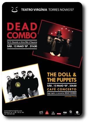 Dead Combo e The Doll & The Puppets no Teatro Virgínia, Torres Novas, 12Mai