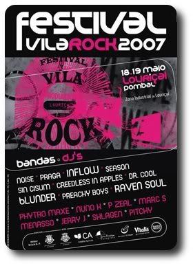 cartaz do VILAROCK 2007