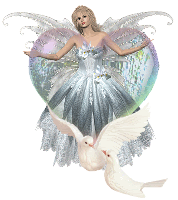 121.gif white glitter angel image by kalliainen