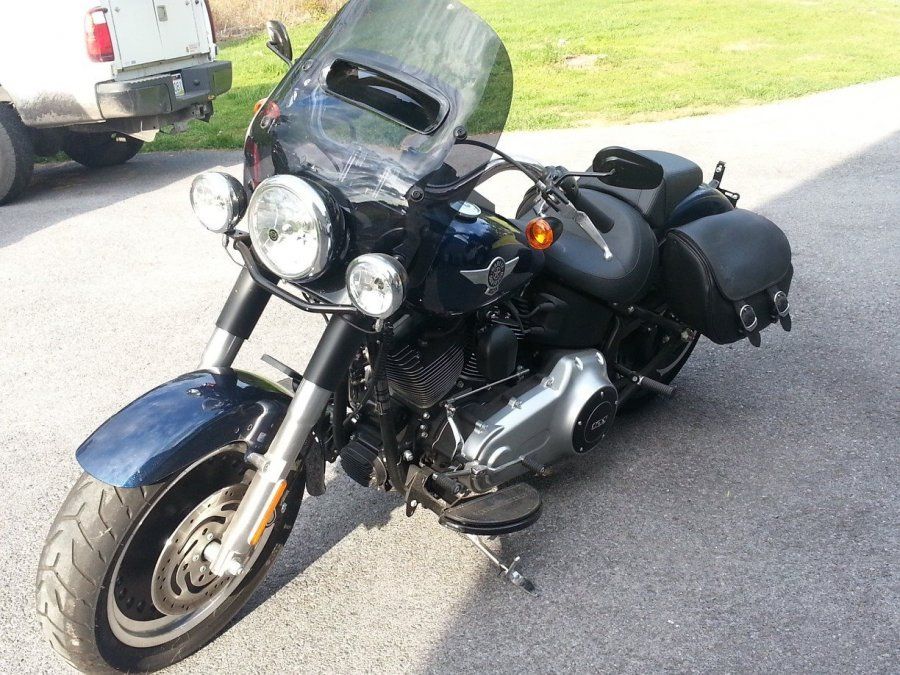 HD Splitter tinted windshield on the fatty Harley Davidson Forums