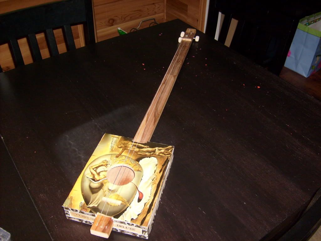 Salvador Dal Cigar Box Guitar