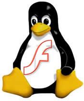 adobe flash player logo linux