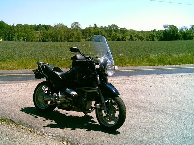 Bmw r1100r windshield mount #4