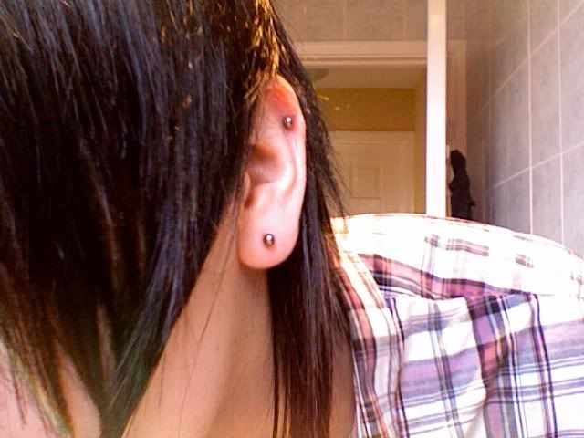 my new piercings i got done today!