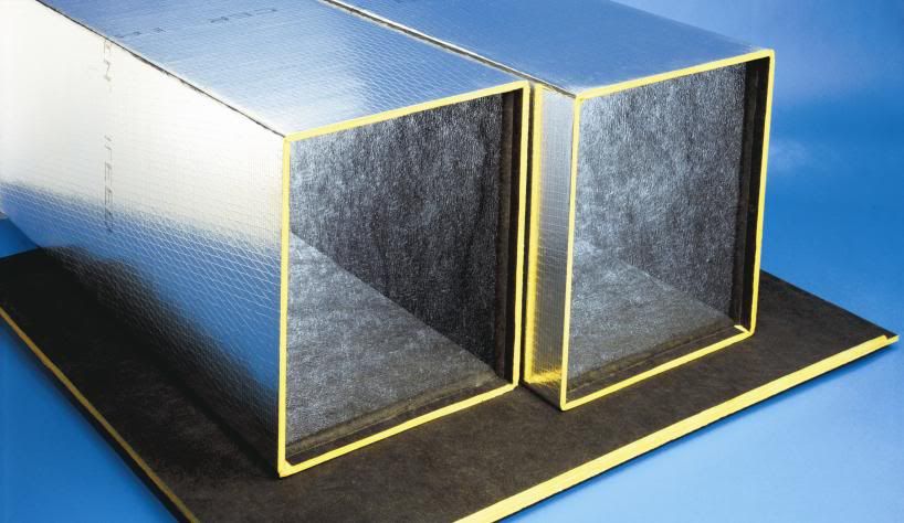 evaporator access ductboard case coils inside fiberglass metal tape sealed air foil