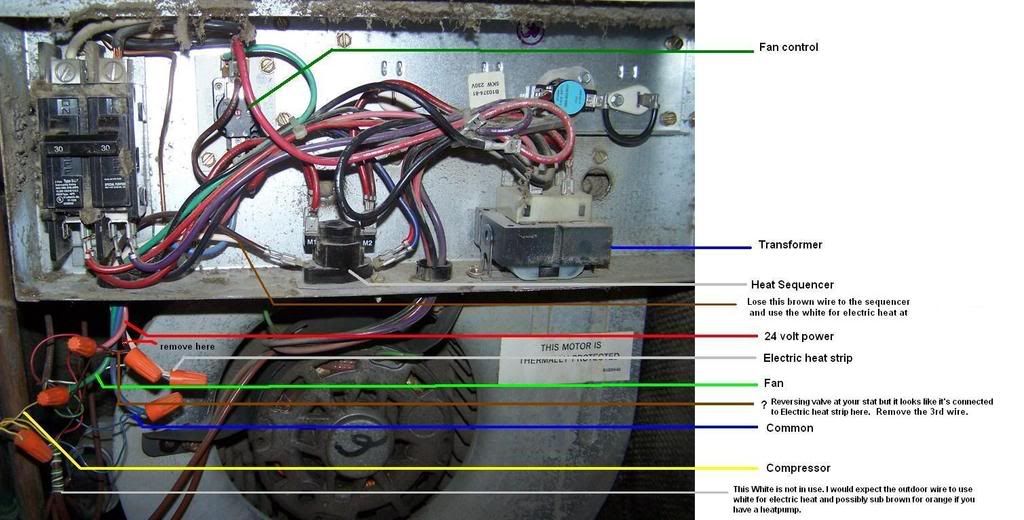 goodman wiring handler air diagram heat pump thermostat strips honeywell sequencer aruf connect rth6350 wire both general elec heating forums