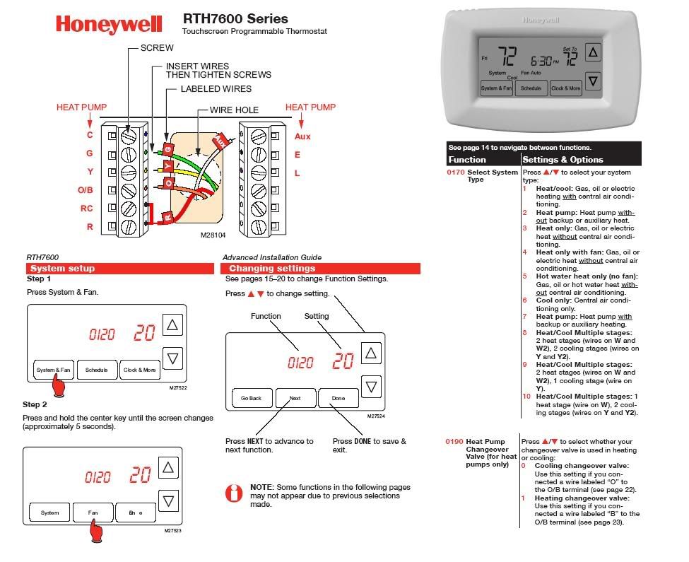 How To Install Honeywell Round Heat Only Thermostat With Fan