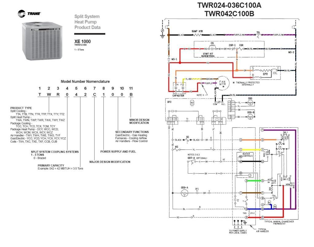 trane wiring diagrams