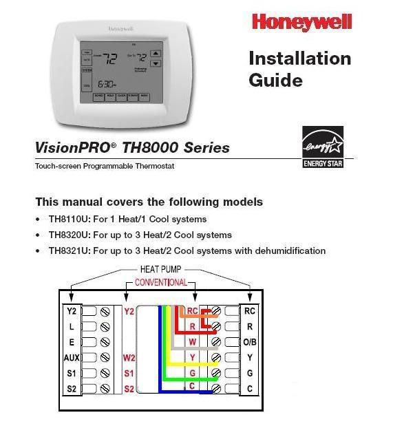 visionpro 8000 aux or em heat override ? - DoItYourself.com Community