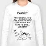 parrot definition long sleeve t-shirt