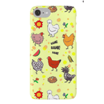 Cute Seamless Chickens Pattern Cartoon iPhone Case