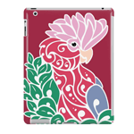 Galah cockatoo tribal tattoo rose-breasted parrot iPad case