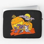 Cute birds halloween party laptop sleeve