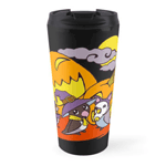 Cute birds halloween party travel mug