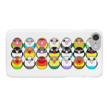 Cute lovebird color mutations cartoon iPhone case