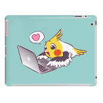 Nerdy cockatiel Macbook parrot iPad case