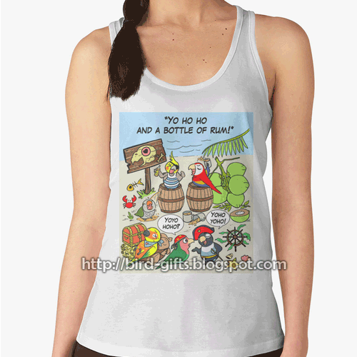 Pirate parrots tank top