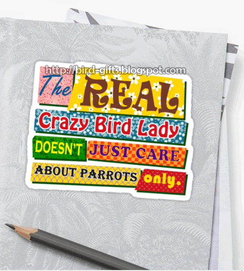 The real crazy bird lady sticker