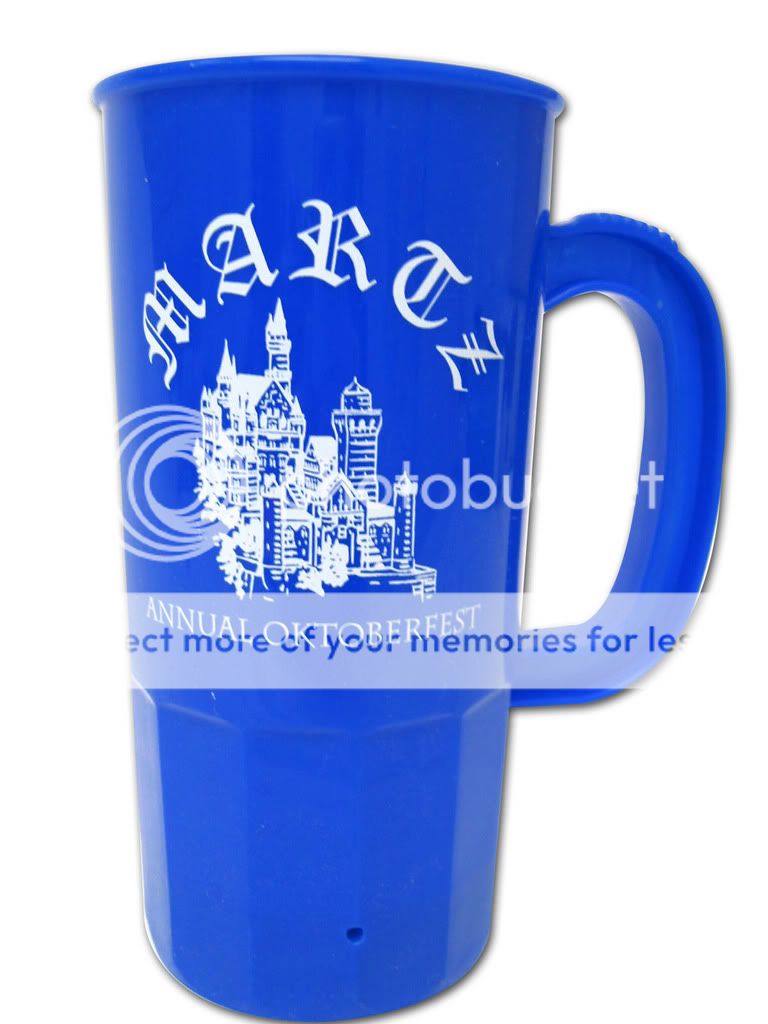 product 22 oz plastic steins with a one color imprint of your choice 