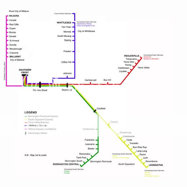 Vline Map