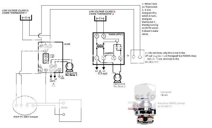 Wiring of my two-zone system not working correctly | DIY Home ...