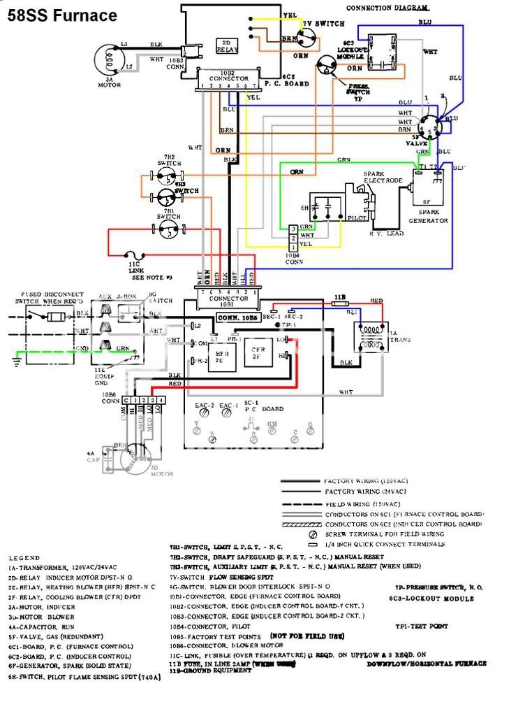 Carrier 58SSB diagram - DoItYourself.com Community Forums honeywell circuit board wiring diagrams 