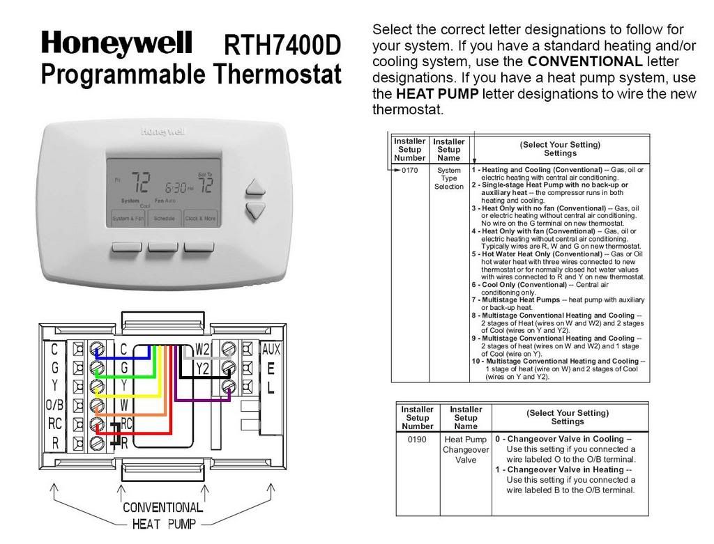 Honeywell Thermostat Wiring Color Code